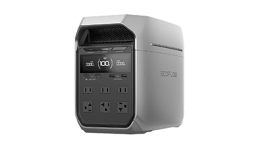 蓄電池（EcoFlowのポータブル電源　DELTA 3 Plus）